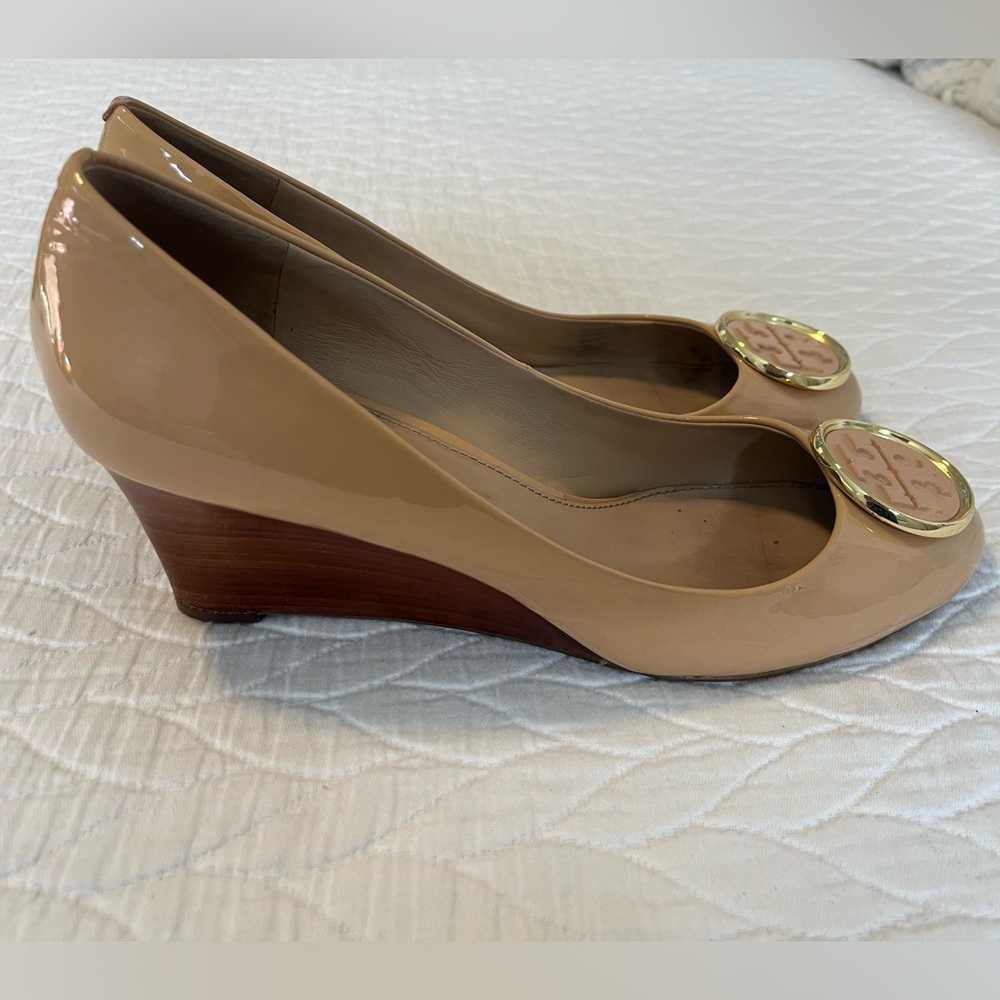 Tory Burch Patent Wedges Size 10